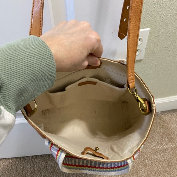 Madewell Tan Crossbody Bag with Tassel Accents - Picture 3 of 3